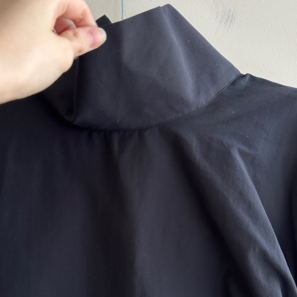 Maeve Mock-Neck Asymmetrical Muscle Top, Black, Size XXS, NWT - Picture 11 of 16